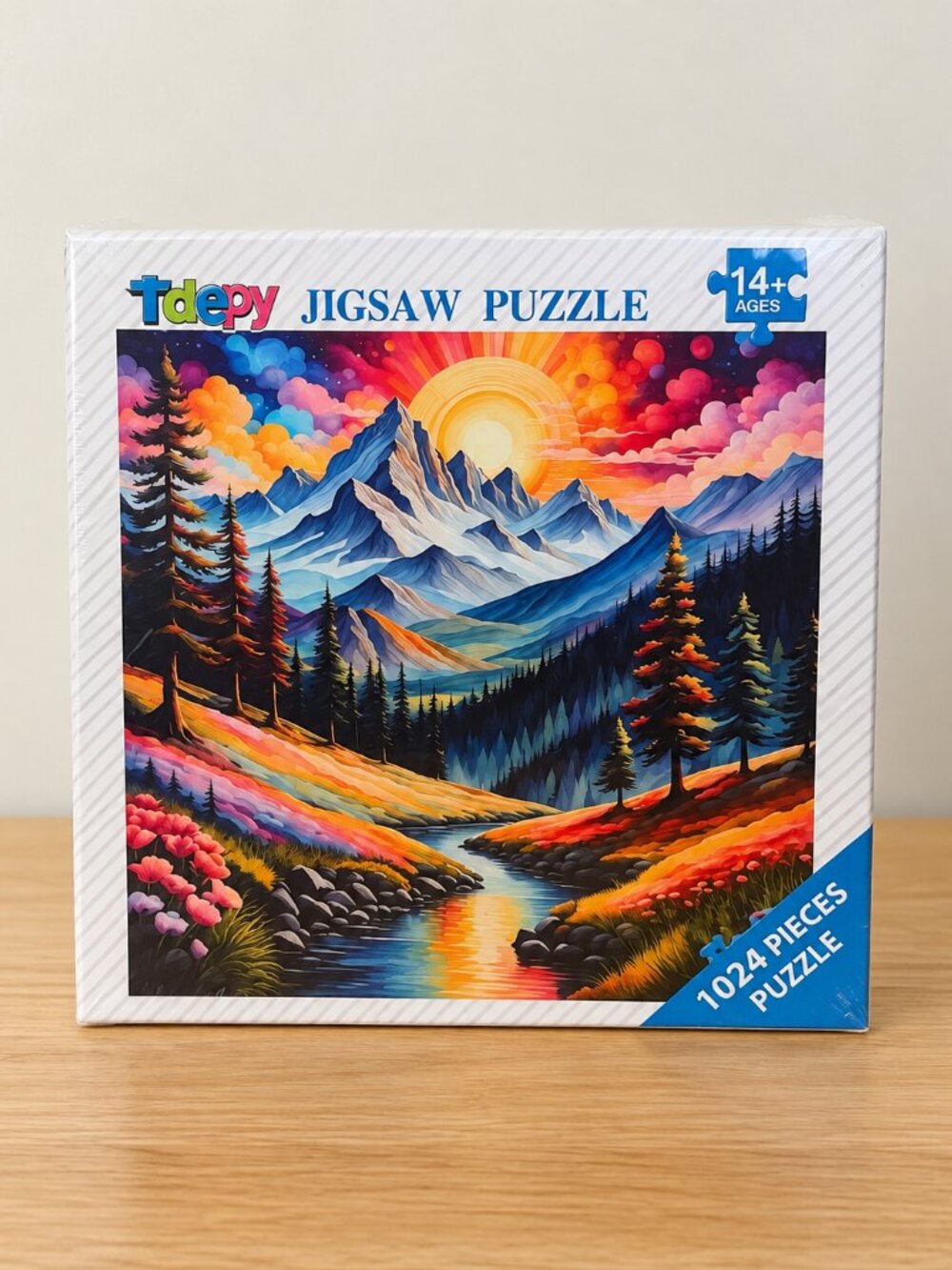 Tdepy Colorful Mountain Stream 1024 Piece Jigsaw Puzzle New Sealed